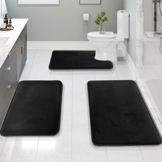 Memory Foam Bath Mat Set