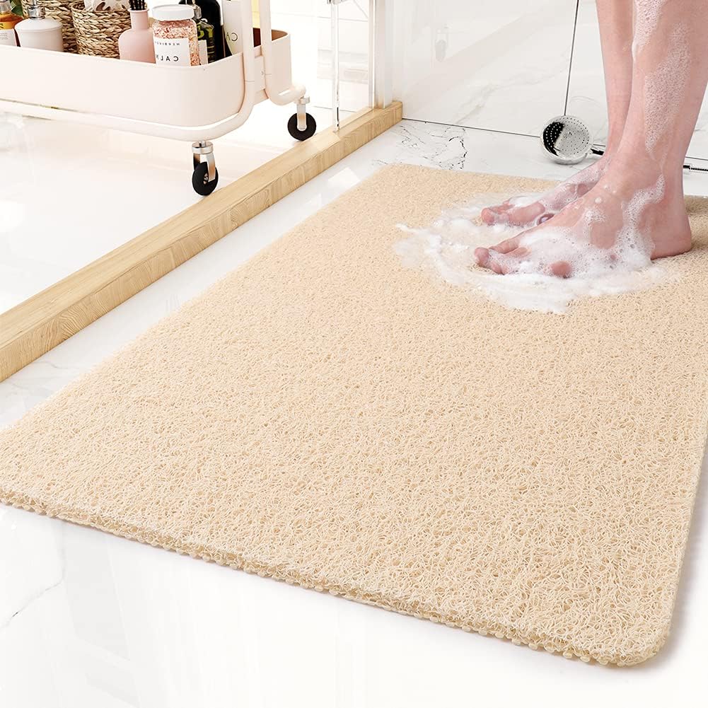 Non-Slip Shower Mat with Microban – Custom-Fit Anti-Slip Bath Mat with Soft Surface