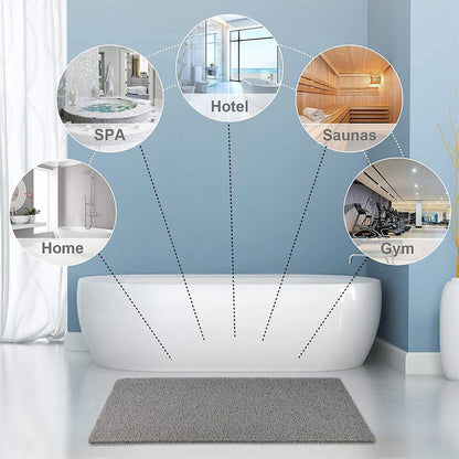Non-Slip Shower Mat with Microban – Custom-Fit Anti-Slip Bath Mat with Soft Surface