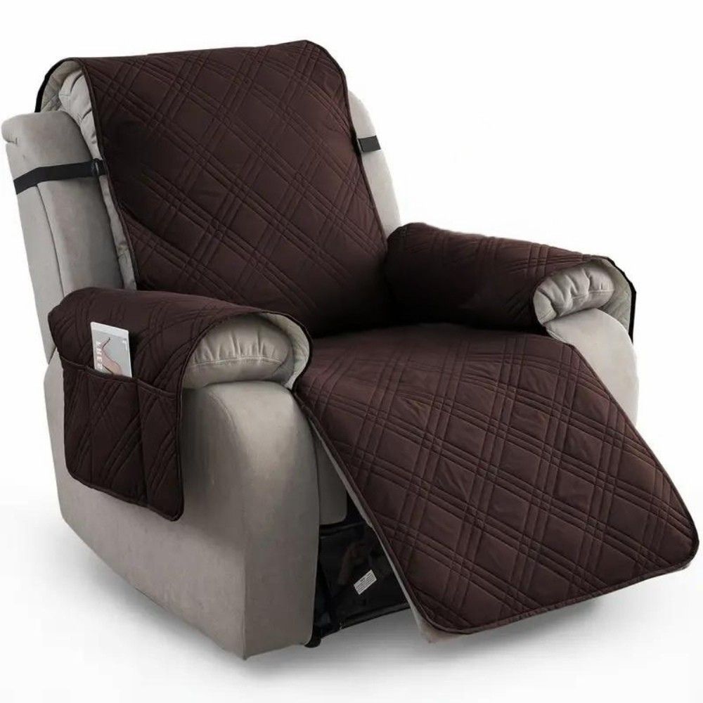 Waterproof Recliner Chair Cover – Non-Slip Quilted Slipcover, Pet-Friendly, Machine Washable