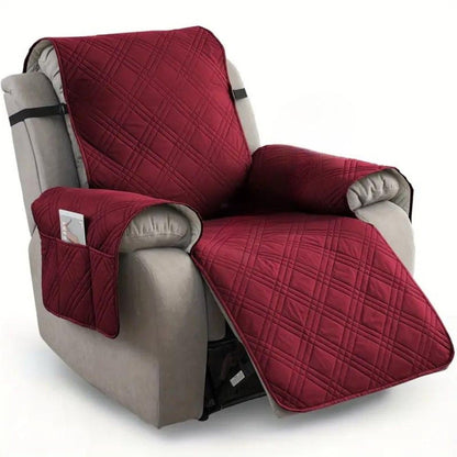 Waterproof Recliner Chair Cover – Non-Slip Quilted Slipcover, Pet-Friendly, Machine Washable