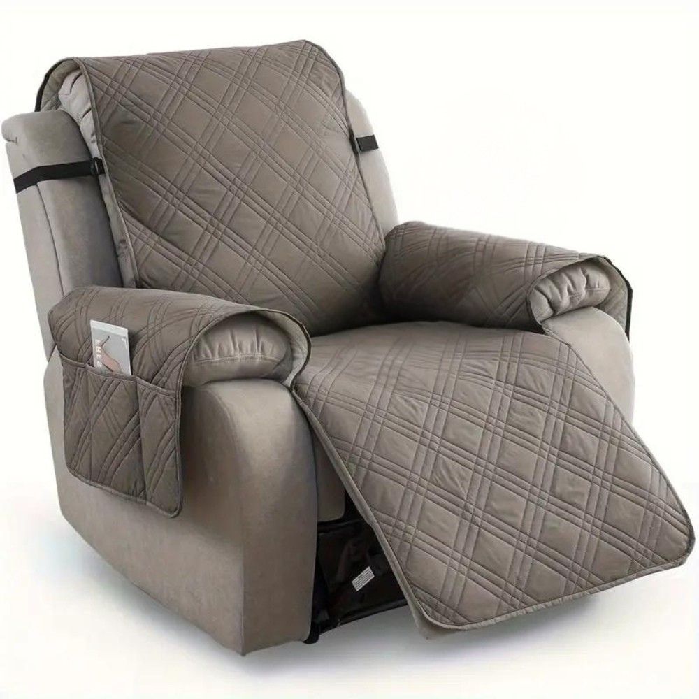 Waterproof Recliner Chair Cover – Non-Slip Quilted Slipcover, Pet-Friendly, Machine Washable