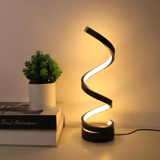 Spiral LED Table Lamp